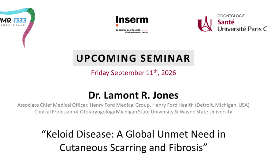 Seminar – Dr Lamont R. Jones – Sept, 11th 2026